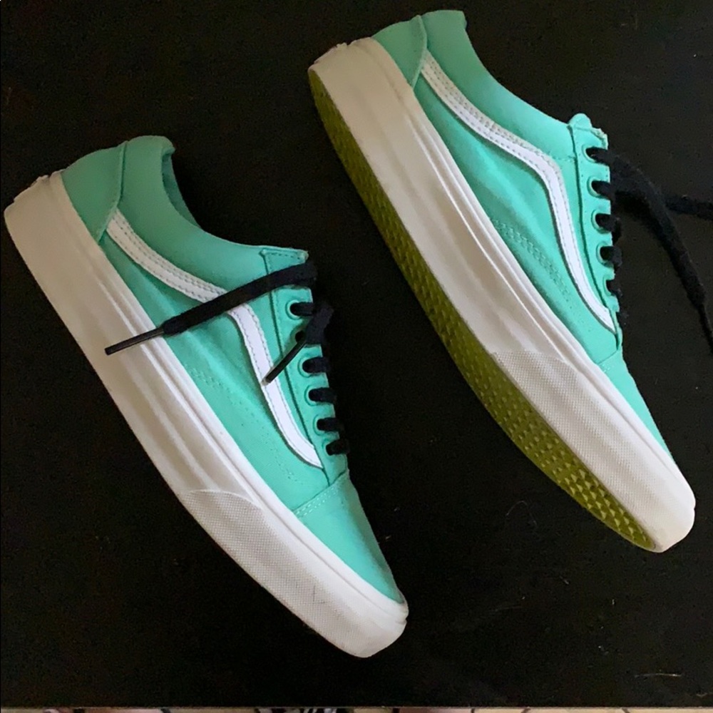 Teal Vans!